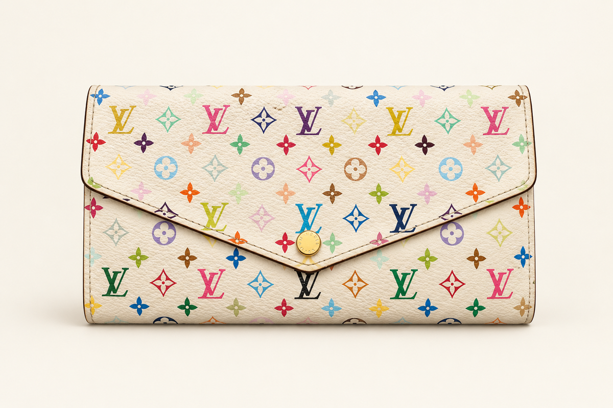 Louis Vuitton Colorful Monogram Wallet featuring a multicolor monogram design